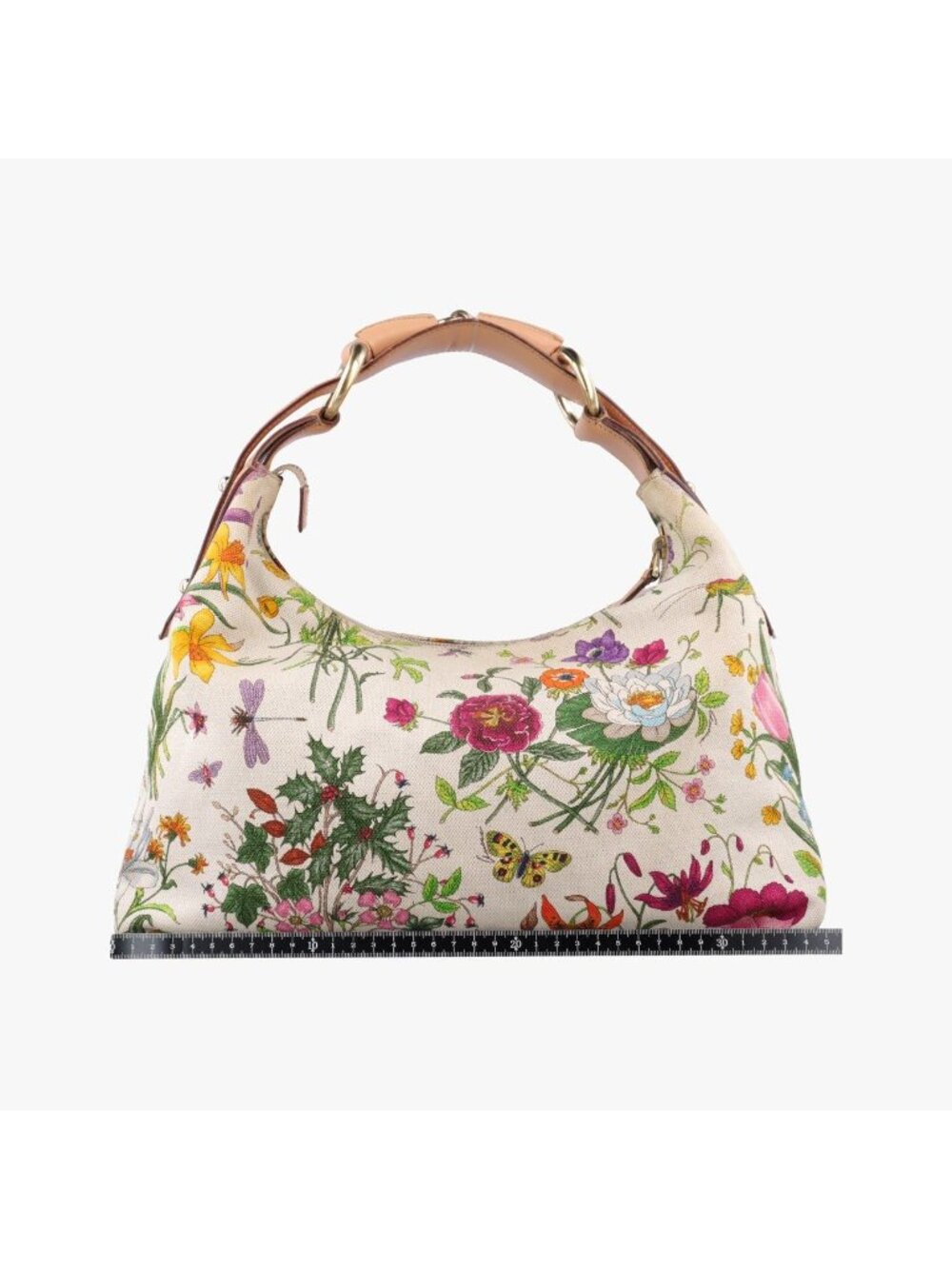 Gucci Horsebit White Multicolor Canvas Leather - Picture 2 of 16